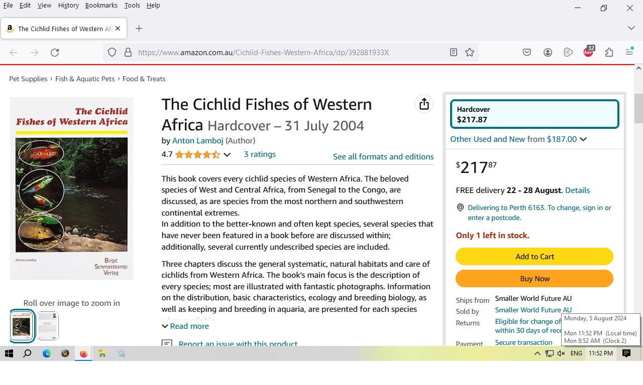 The cichlid fishes of western africa by Anton Lamboj1.jpg